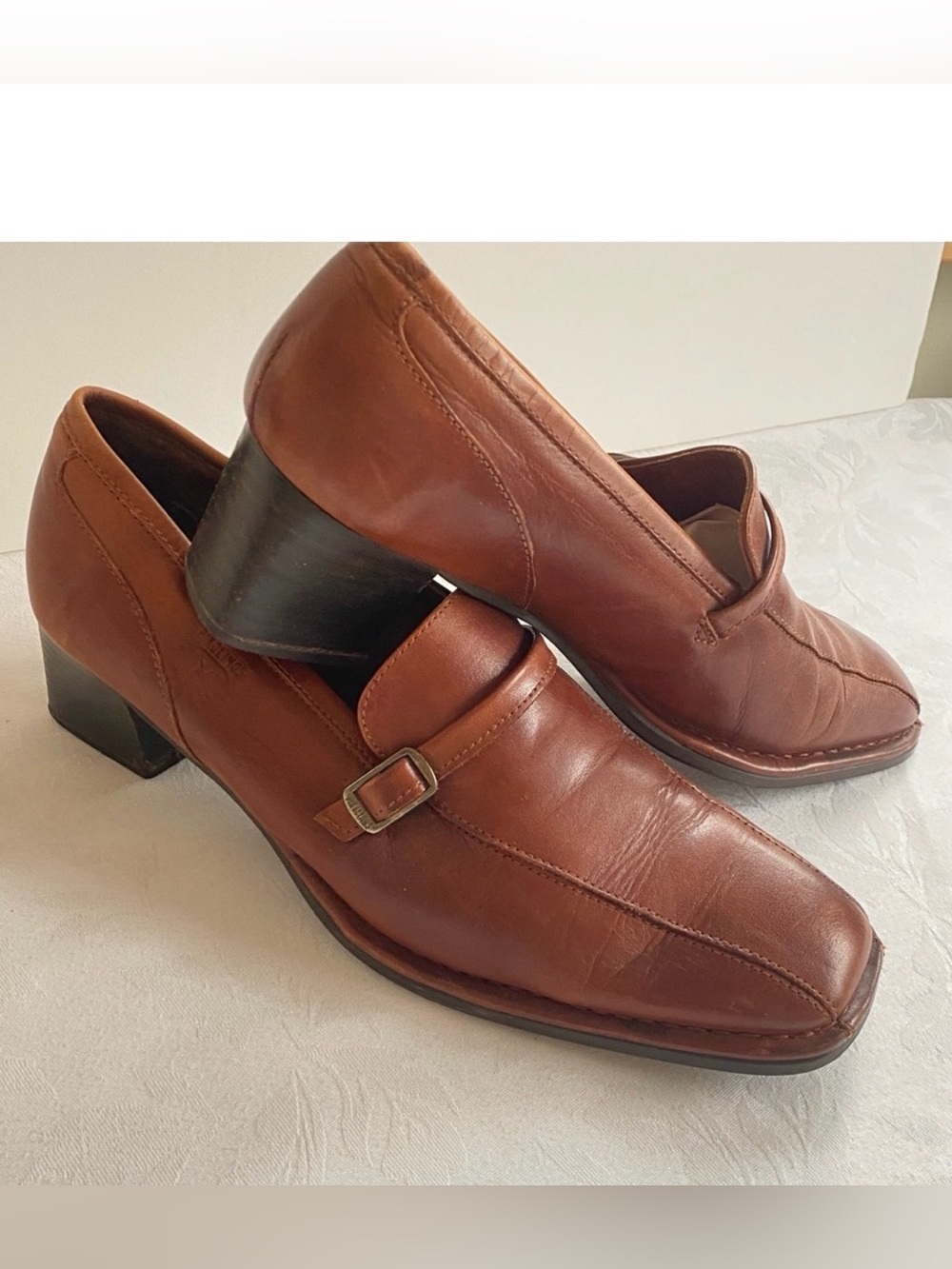 Pikolinos Block Heel Loafers Size 40 Made in Spain PUROLATOR SHIPPING